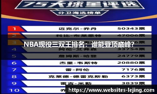 NBA现役三双王排名：谁能登顶巅峰？