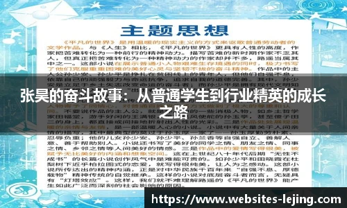 张昊的奋斗故事：从普通学生到行业精英的成长之路